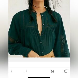 Free People Emmas buttondown top